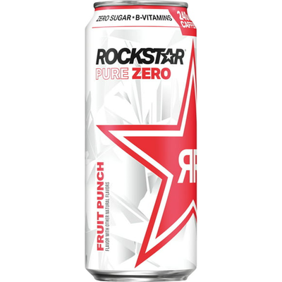 Rockstar Pure Zero Punched Energy Drink 16oz Can