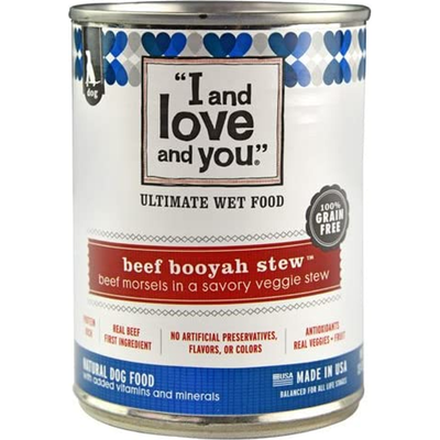 I and Love and You Ultimate Wed Food Beef Booyah Stew Dog Food 13 oz Can