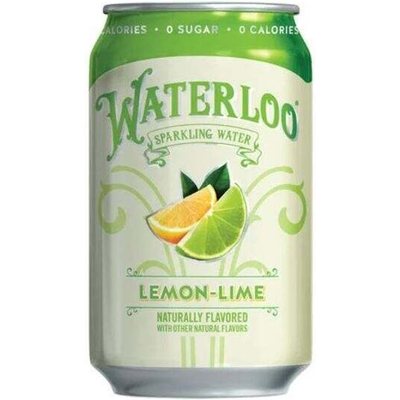 Waterloo Lemon Lime 12oz Can