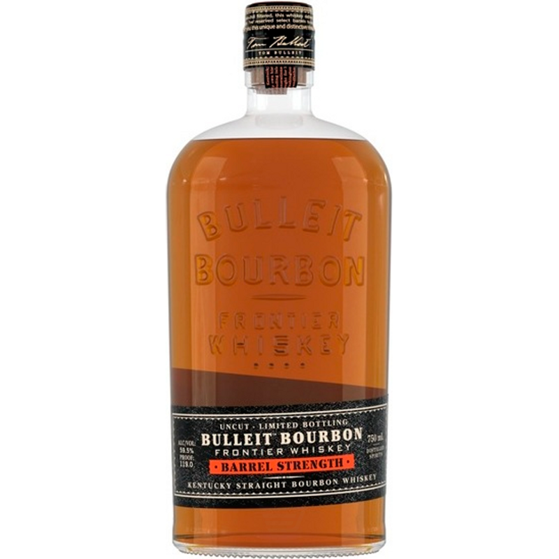 Bulleit Bourbon Frontier Whiskey Barrel Strength Kentucky Straight Bou