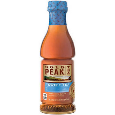 Gold Peak Iced Tea Sweet Tea - with Real Sugar 18.5 oz Bottle