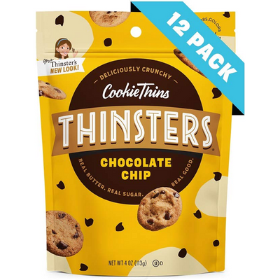 Thinsters Chocolate Chip Cookie Thins 4oz Pouch