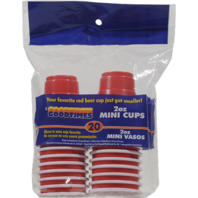 Mini Party Cups Red 20 ct