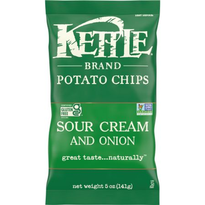 Kettle Brand Sour Cream & Onion Chips 5oz Bag