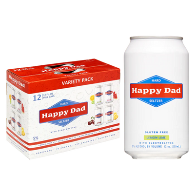 Happy Dad Hard Seltzer Wild Cherry 12 Pack 12oz Cans
