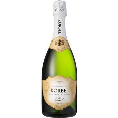 Korbel Brut Champagne Blend Sparkling Wine 187mL