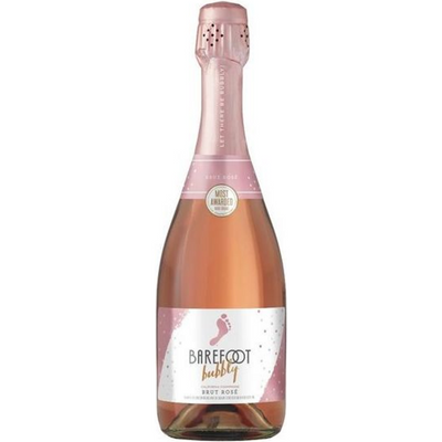 Barefoot Bubbly Brut Rose Champagne Blend Sparkling Wine 750mL