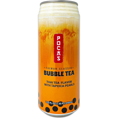 Pocas Thai Bubble Tea 16.5oz Can