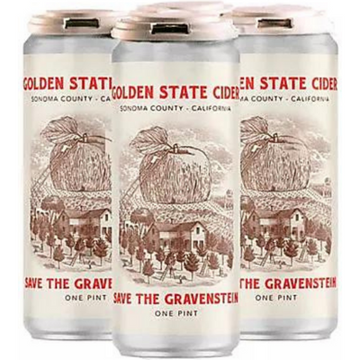 Golden State Cider Save The Gravenstein Cider 4 Pack 16 oz Cans 7% ABV