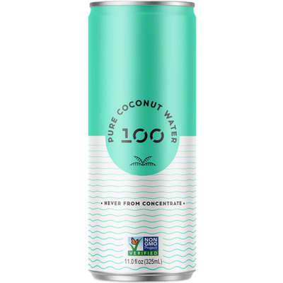 100 Coconuts Coconut Water 11oz Can
