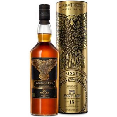 Mortlach Single Malt Scotch Whisky Game of Thrones Six Kingdom 15 Year Finished in Bourbon Casks 750mL