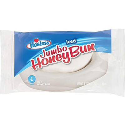 Hostess Jumbo Iced Honey Bun Single Serve 4.75oz Bag