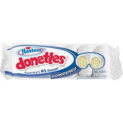Hostess Donettes Mini Donuts Powdered 6 ct