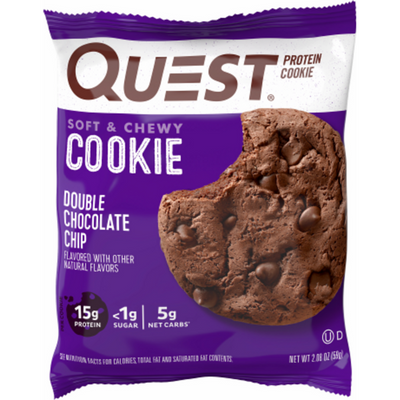 Quest Double Chocolate Chunk Protein Cookies 2.08oz Count