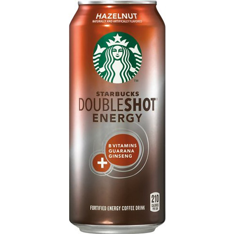 Starbucks Doubleshot Fortified Energy Coffee Drink Hazelnut 15 oz Can