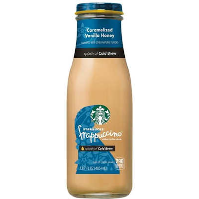 Starbucks Frappuccino Caramelized Vanilla Honey Chilled Coffee Drink 13.7oz Bottle