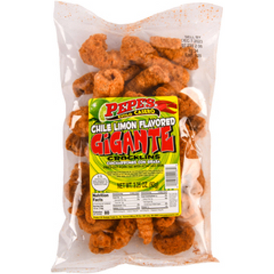 Pepe's Pork Rinds Chile Limon 3.25oz Bag