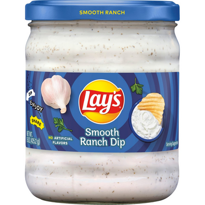 Lay's Smooth Ranch Dip 15oz Jar