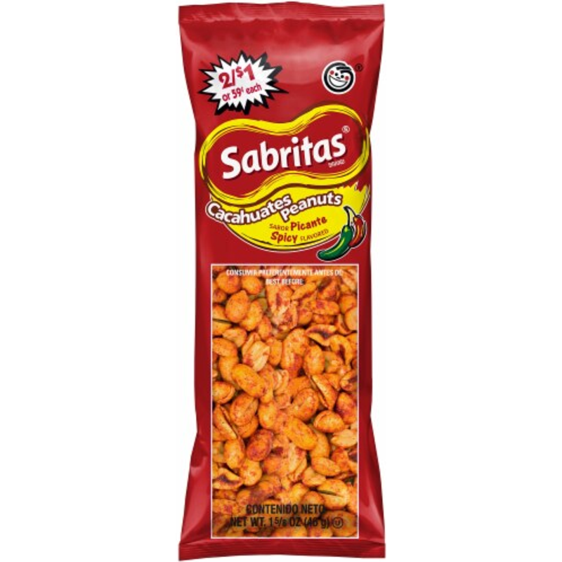 Sabritas Cachuates - Peanuts Spicy 1.63 oz Bag