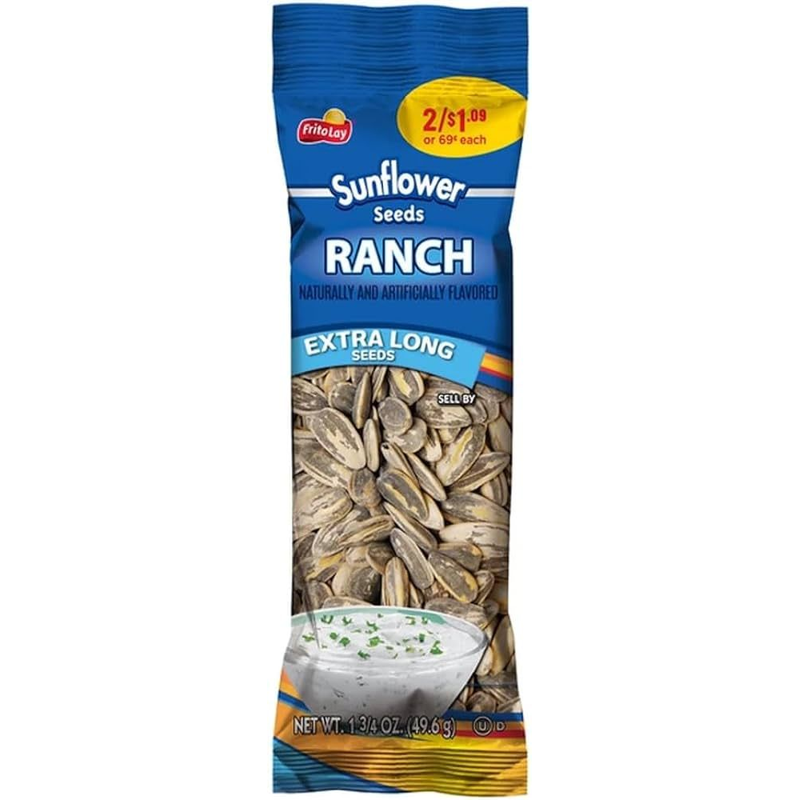 Frito Lay Sunflower Seeds, Ranch Flavored 1.75oz Bag