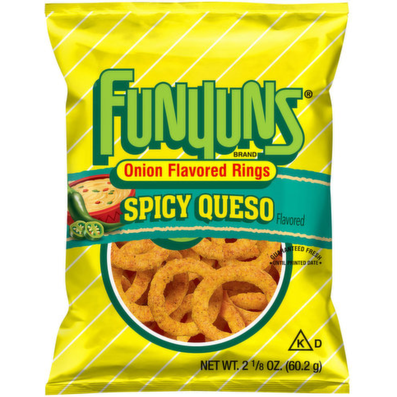 Funyuns Onion Rings, Spicy Queso Flavored 2.125oz Bag