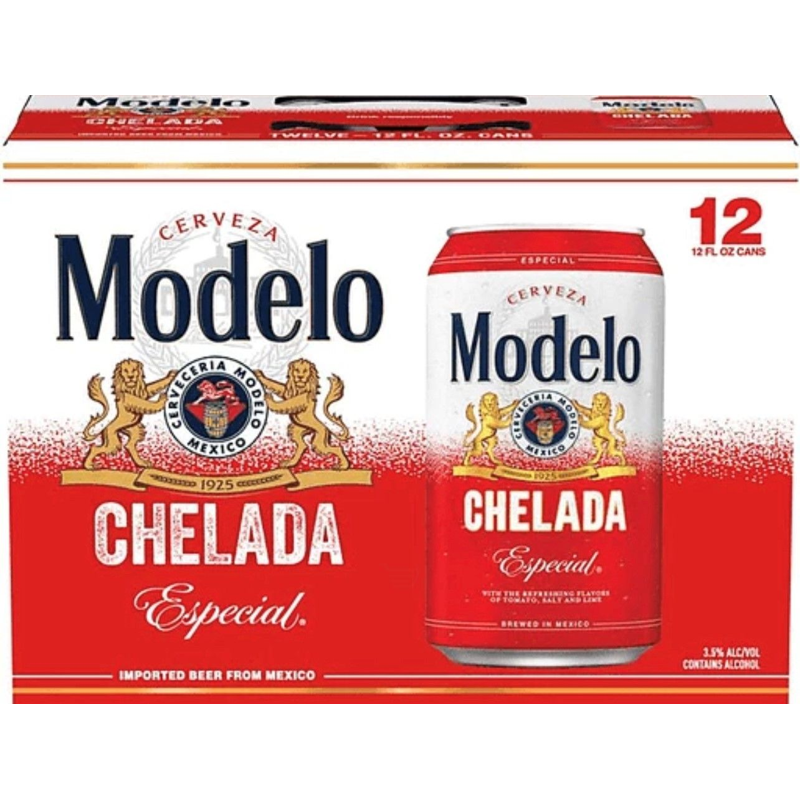 Modelo Especial Beer, Chelada 12 Pack 12oz Cans