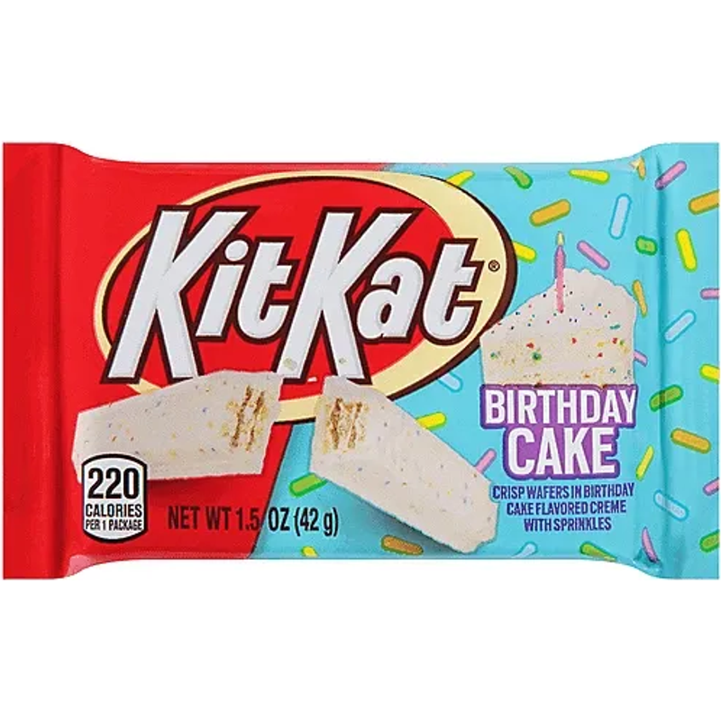 Kit Kat Crisp Wafers, Birthday Cake 1.5oz Bar