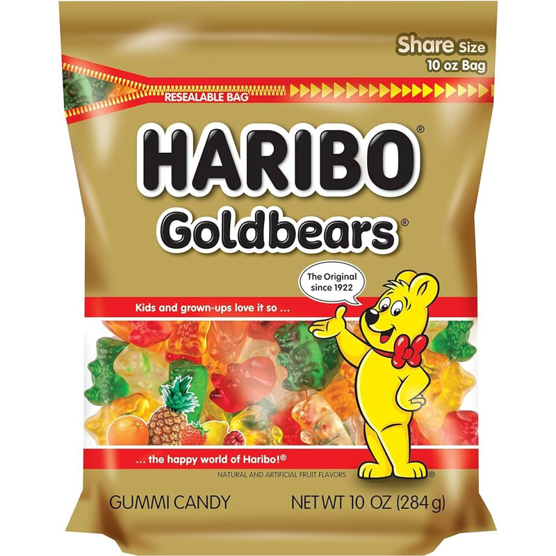 Haribo Goldbears Gummi Candy 10oz Bag