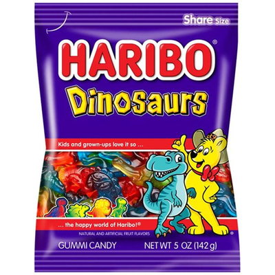 Haribo Dinosaur Gummy Candy Share 5oz Bag