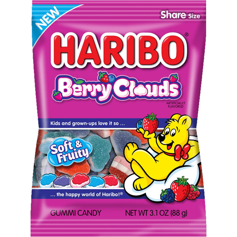 Haribo Berry Clouds 3.1oz Bag Gummi Candy