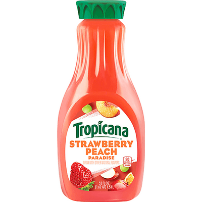 Tropicana Strawberry Peach Paradise 52oz Bottle