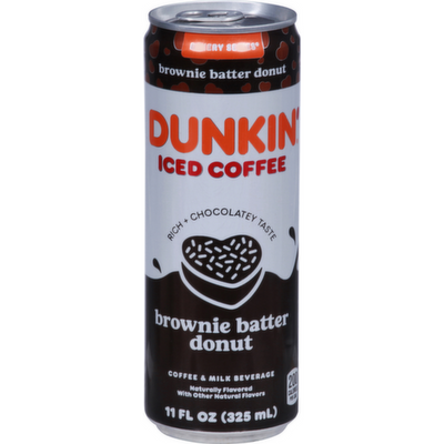 Dunkin' Brownie Batter Donut Iced Coffee 11oz Can