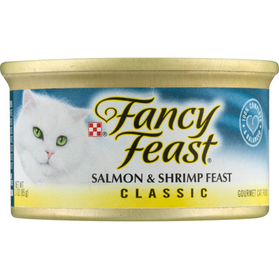 Fancy Feast Salmon & Shrimp Classic Pate Wet Cat Food 3oz Can