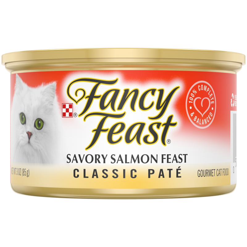 Fancy Feast Savory Salmon Classic Pate Gourmet Wet Cat Food 3oz Can