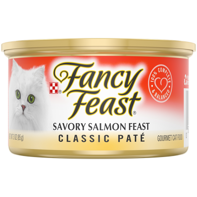 Fancy Feast Savory Salmon Classic Pate Gourmet Wet Cat Food 3oz Can