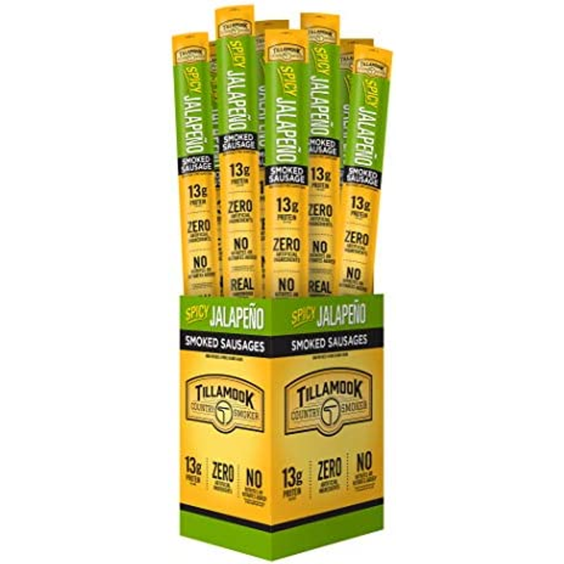 Tillamook Country Smoker Beef Jerky Jalapeno Stick 1.44oz Count