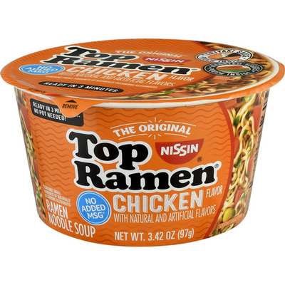 Nissin Ramen Noodle Soup, Chicken Flavor 3.42oz