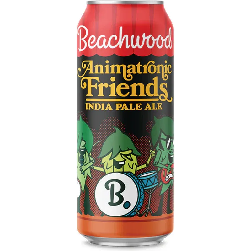 Beachwood Brewing Animatronic Friends IPA Can 16oz Can