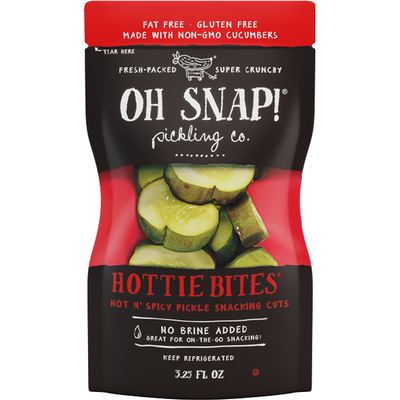 Oh Snap! Pickling Co. Hottie Bites Hot n' Spicy Pickle Snacking Cuts 3.25oz Bag