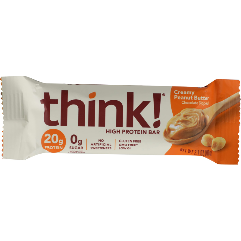 Think Thin High Protein Bar Creamy Peanut Butter - Chocolate Dipped 2.1 oz