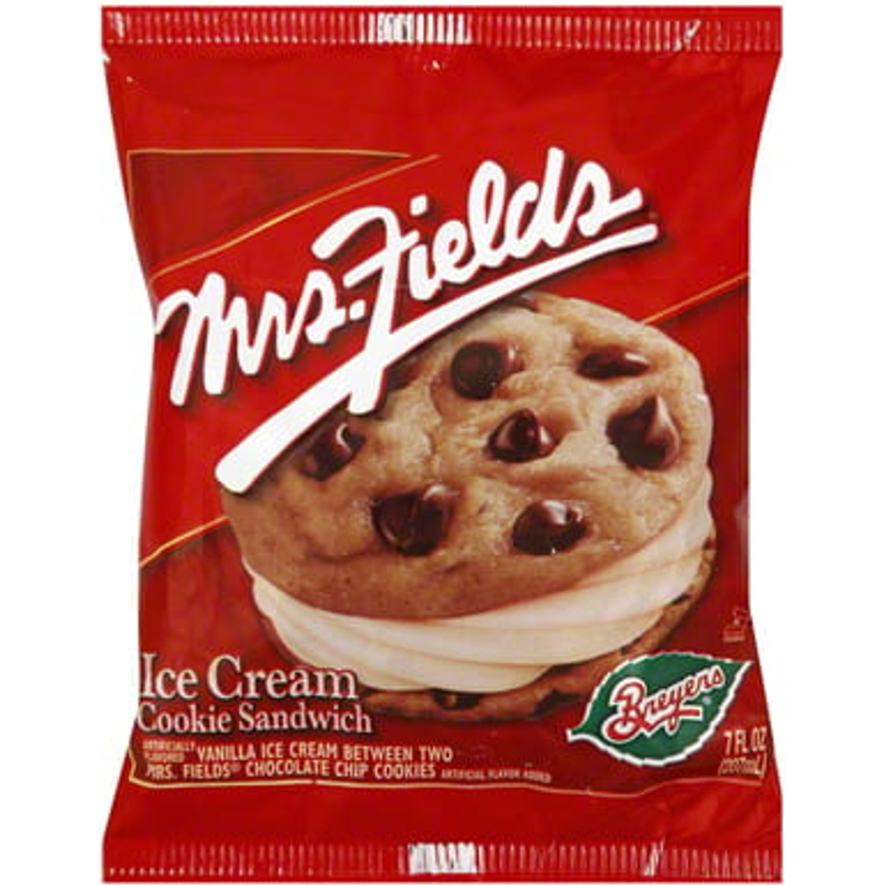 Breyers:Mrs. Fields Ice Cream Cookie Sandwich 7oz Count