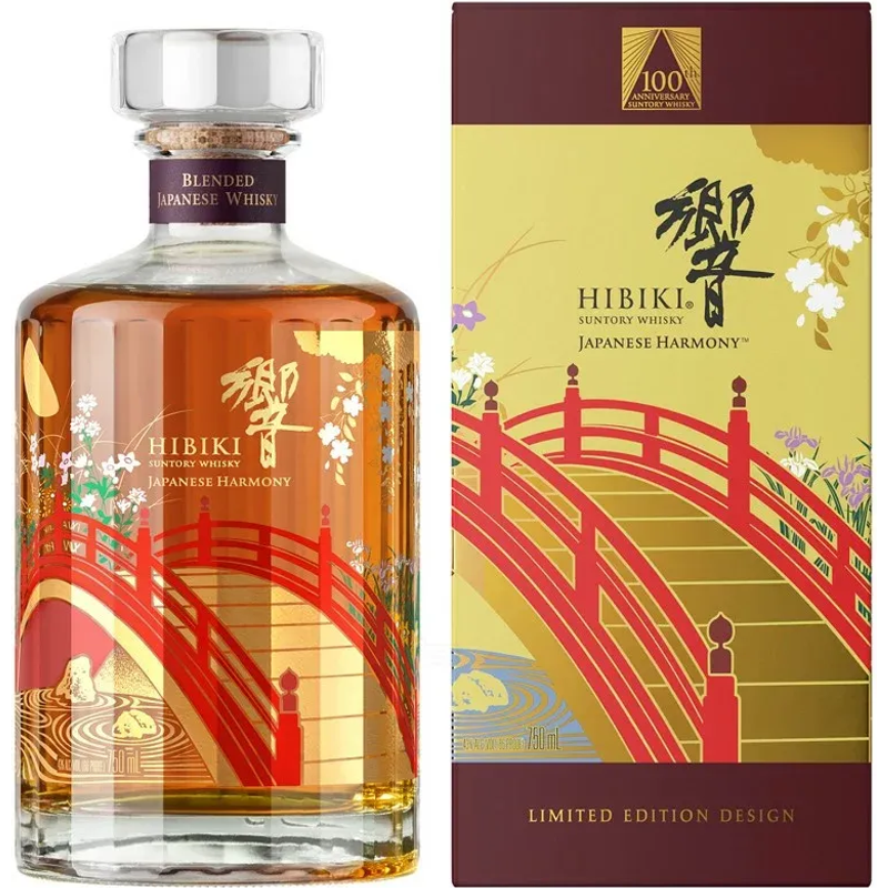 Hibiki Suntory Japanese Harmony 100th Anniversary Limited Edition Design 750ml Bottle