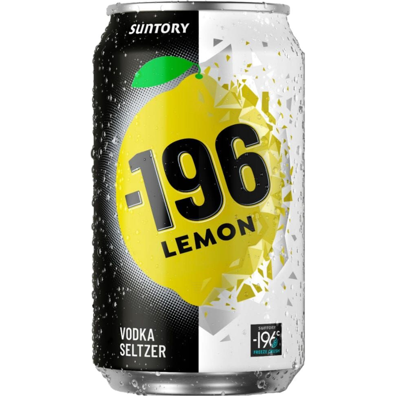 Suntory -196 Lemon Vodka Seltzer Can 330ml