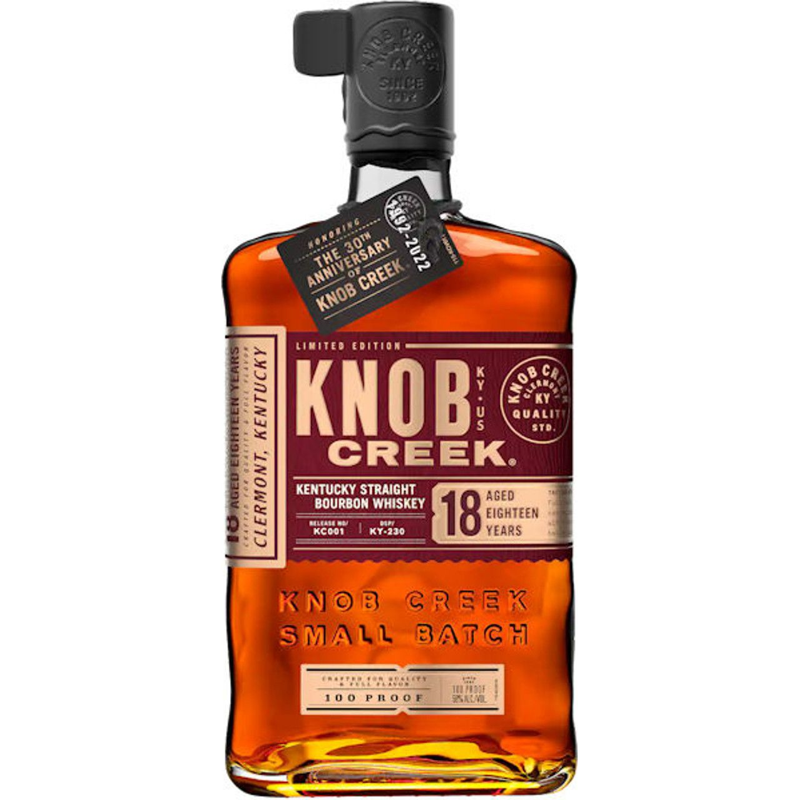 Knob Creek 18 Year Old Kentucky Straight Bourbon Whiskey 750ml Bottle