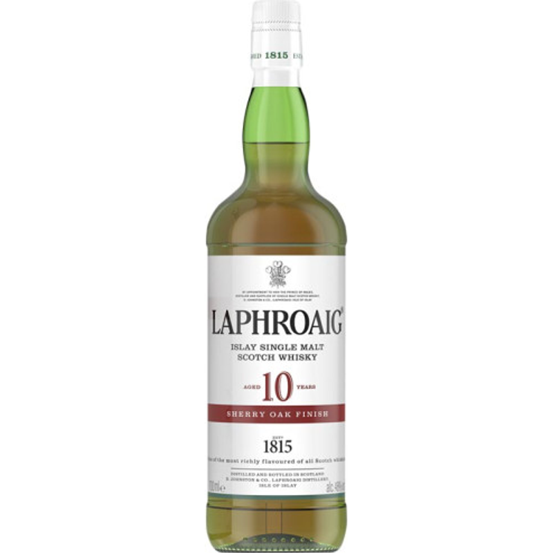 Laphroaig 10 Year Old Sherry Oak Finish Single Malt Scotch Whisky 750ml Bottle