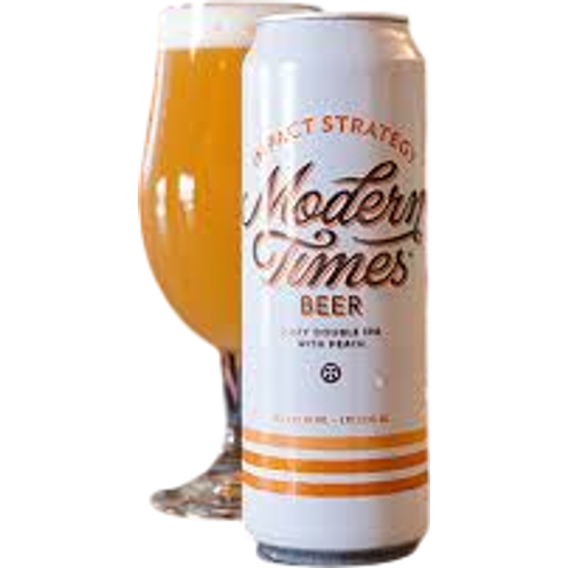 Modern Times Impact Strategy Hazy Double Ipa With Peach 19.2oz Can