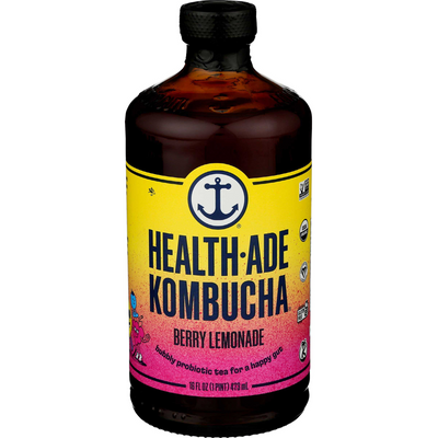 Health-Ade Berry Lemonade Kombucha 12 Pack 16oz Bottle