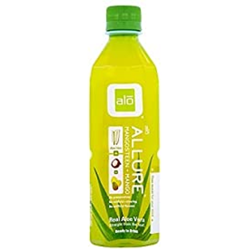 ALO Allure Mangosteen & Mango Aloe Vera Juice Drink 16.9oz Bottle