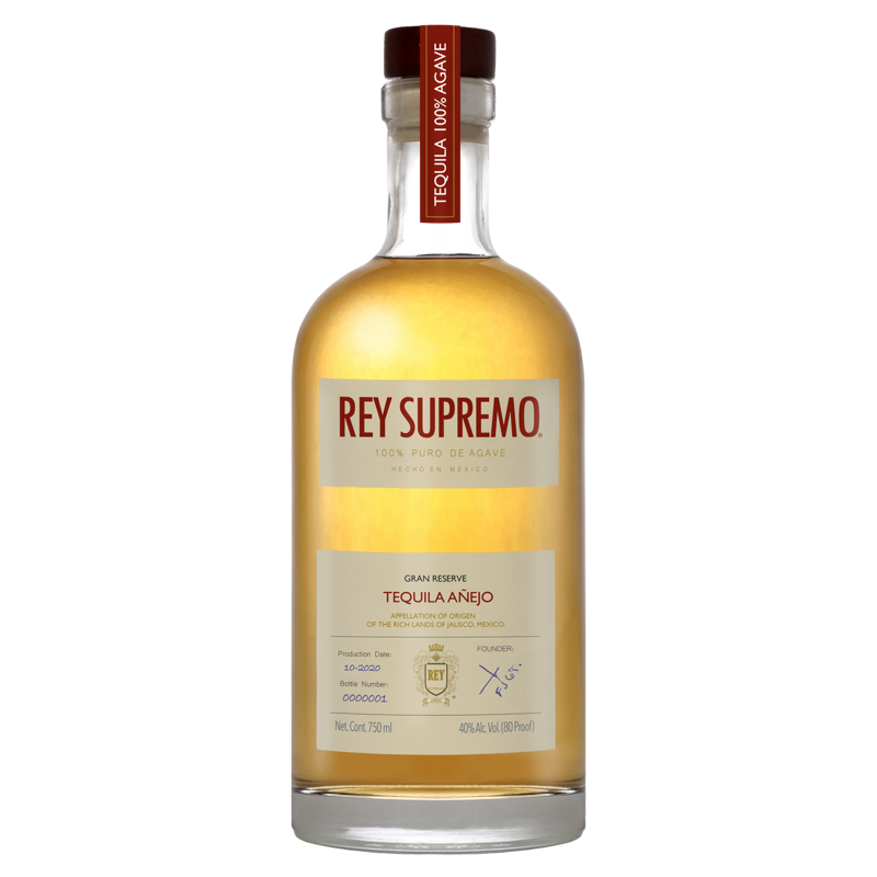 Rey Supremo Anejo Tequila 750ml Bottle