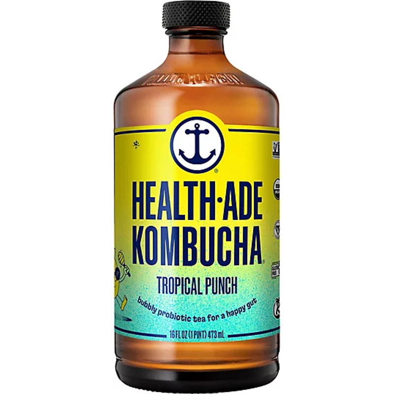 Health-Ade Tropical Punch Kombucha 16oz Bottle